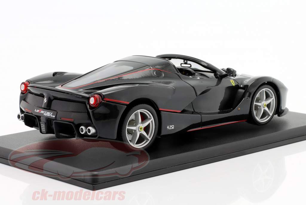Ferrari LaFerrari Aperta 建設年 2016 黒 1:24 Bburago