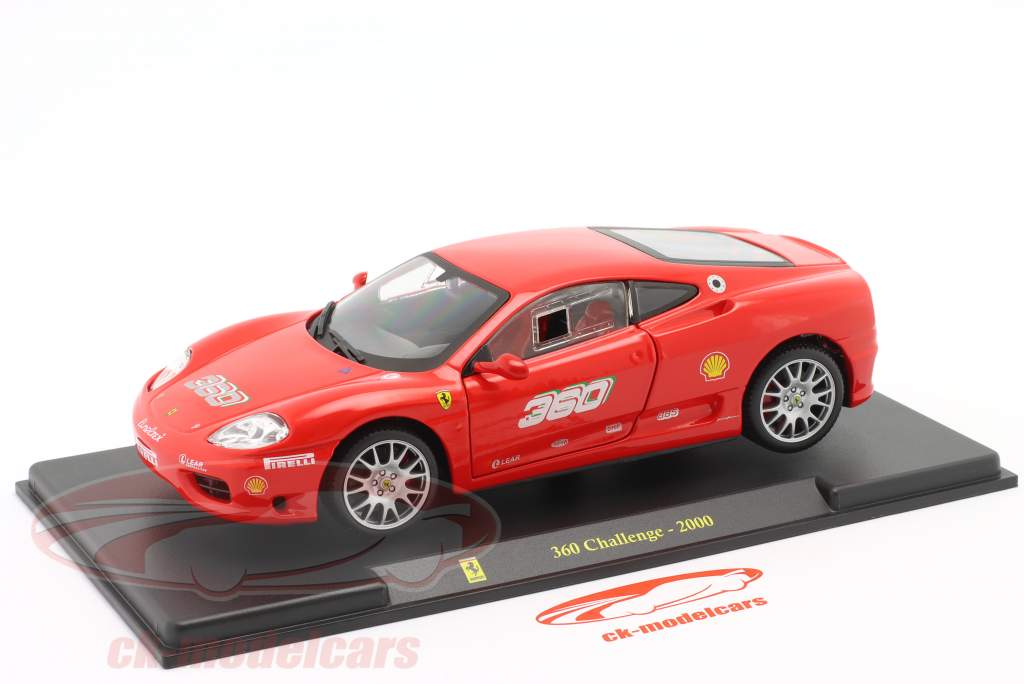 Ferrari 360 Challenge year 2000 red 1:24 Bburago