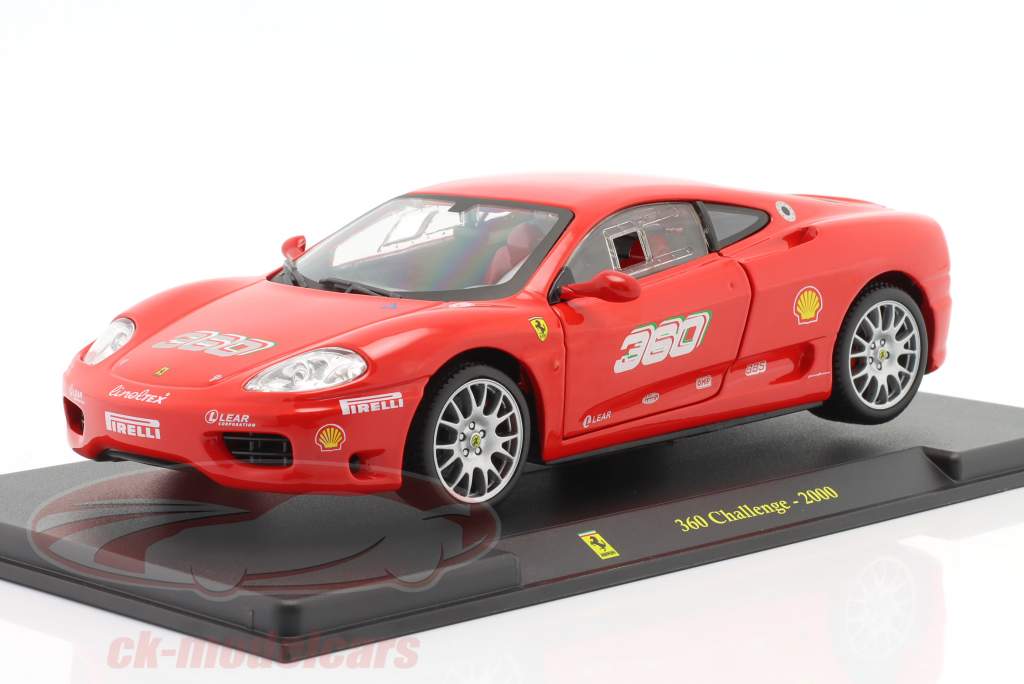 Ferrari 360 Challenge Année de construction 2000 rouge 1:24 Bburago