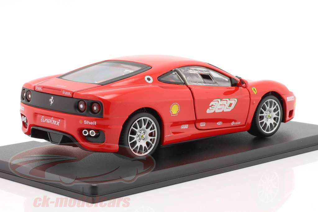 Ferrari 360 Challenge bouwjaar 2000 rood 1:24 Bburago