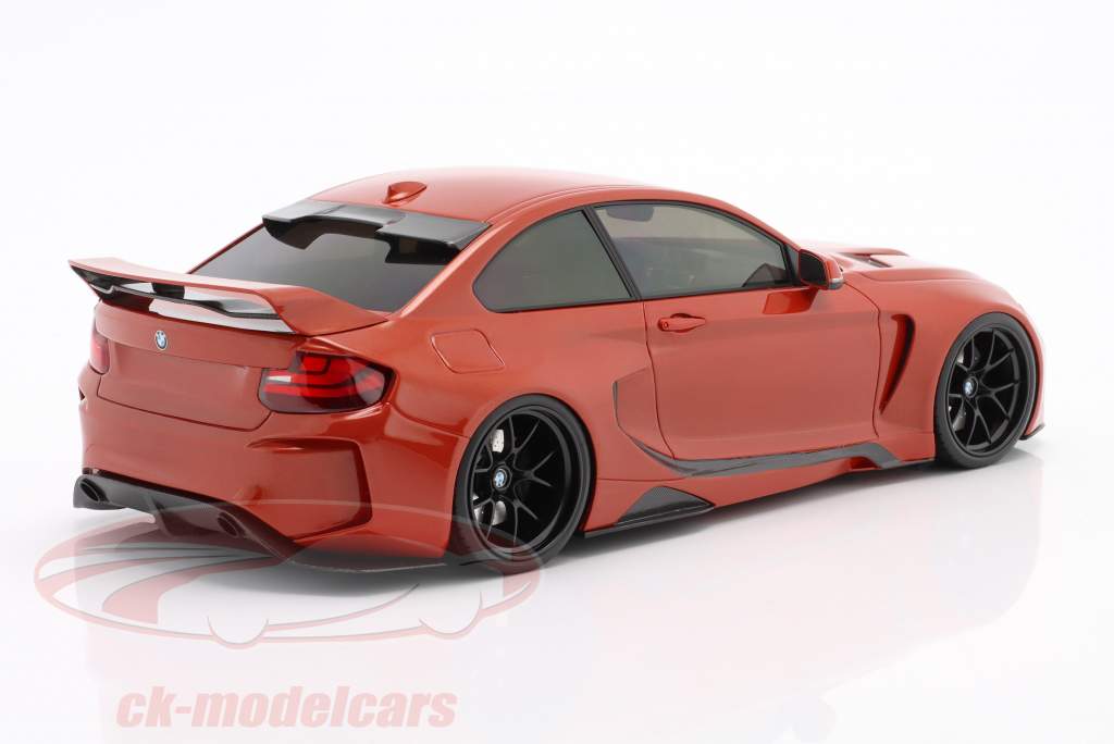 BMW M235i DarwinPro MTC Black Sails Widebody 2015 Valencia orange 1:18 GLM
