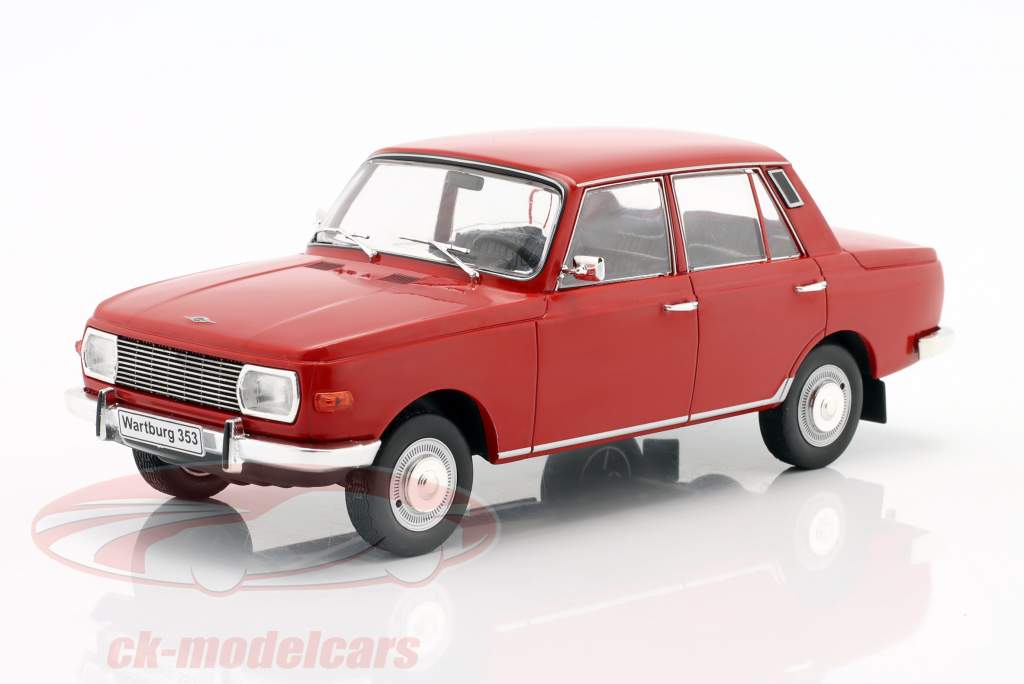 Wartburg 353 year 1966 dark red 1:24 WhiteBox