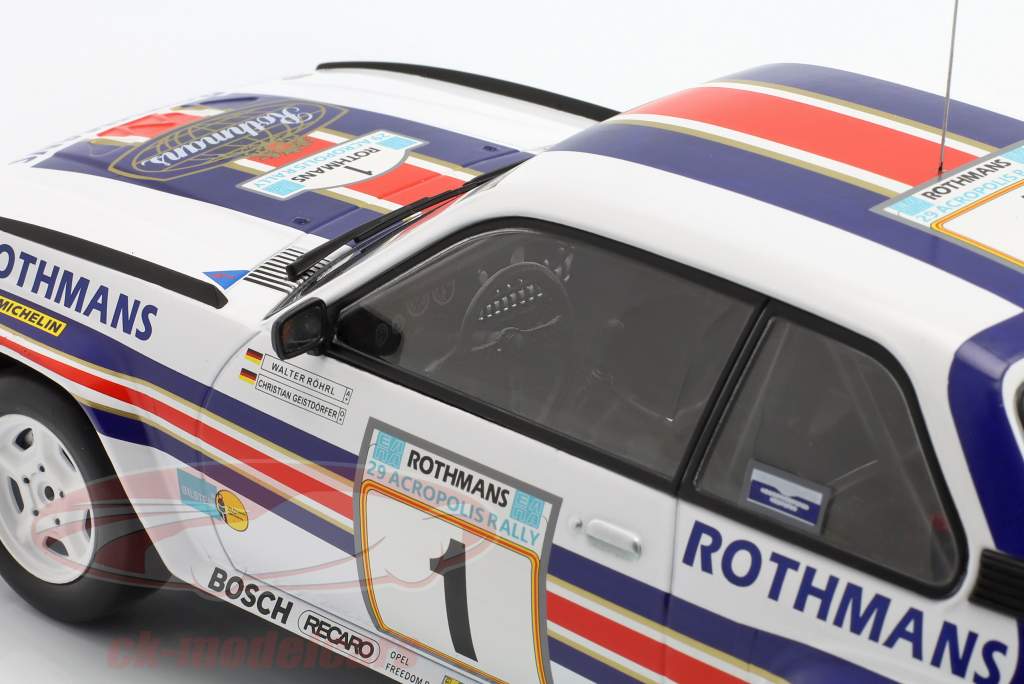 Opel Ascona 400 #1 2do Rallye Akropolis 1982 Röhrl, Geistdörfer 1:18 Ixo