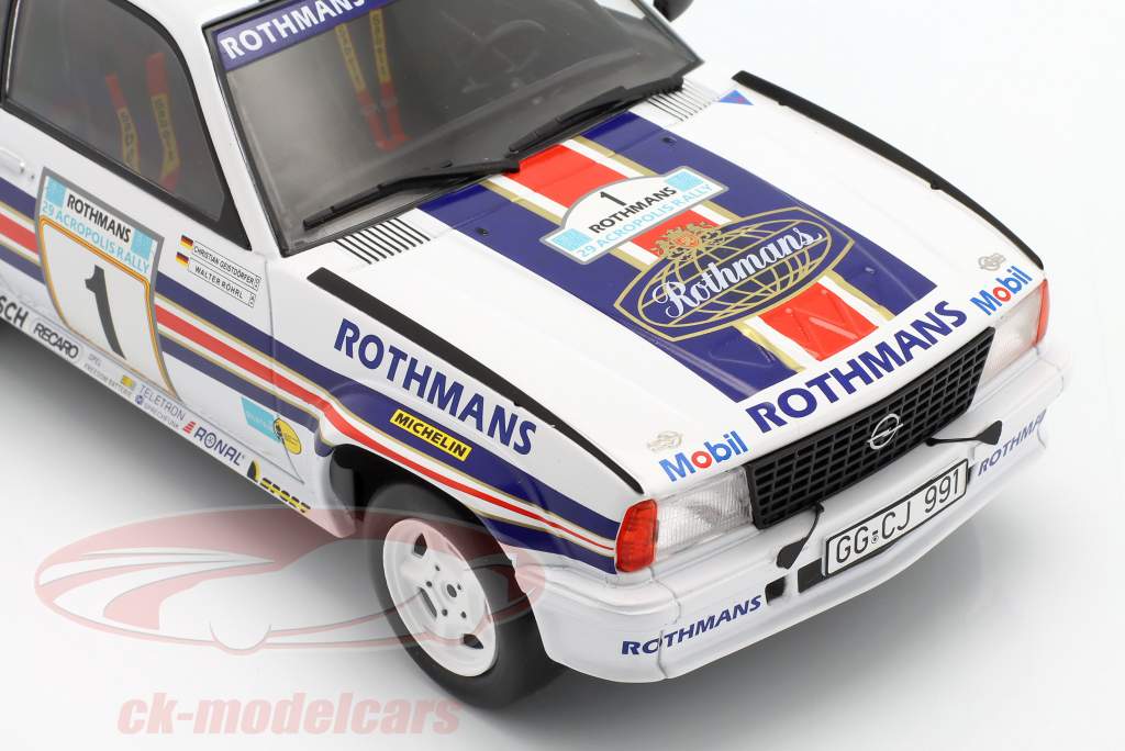 Opel Ascona 400 #1 2e Rallye Akropolis 1982 Röhrl, Geistdörfer 1:18 Ixo