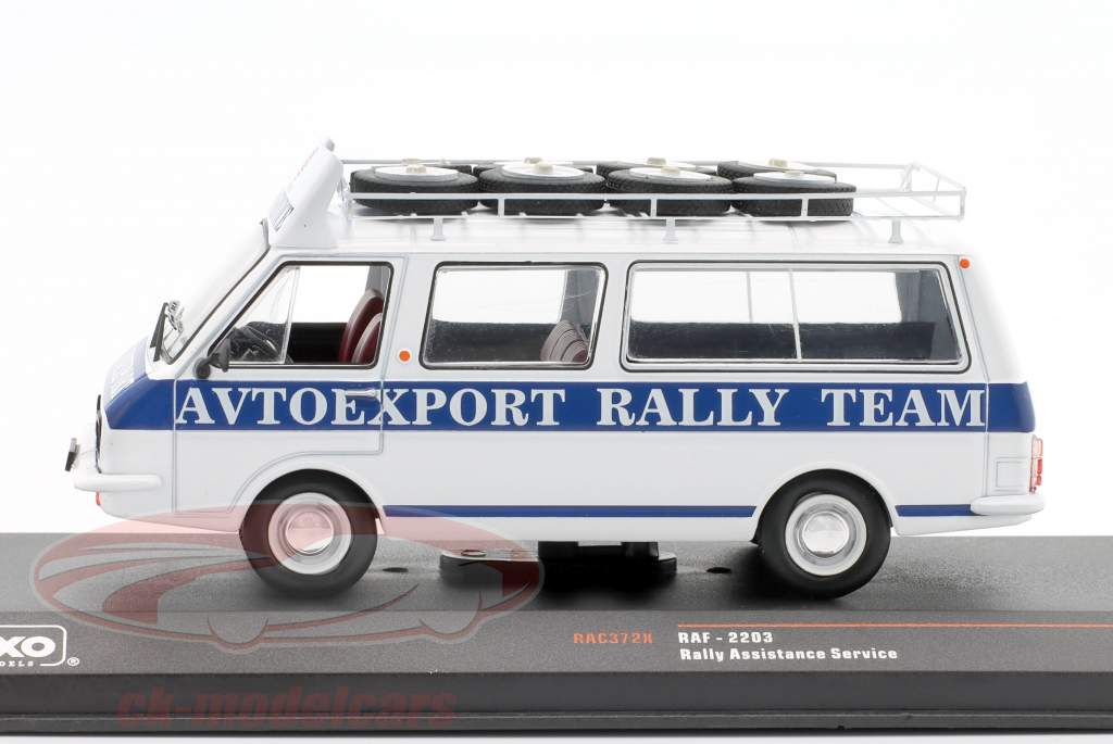 RAF-2203 Van Rallye Assistance Latvia Rally Team 1:43 Ixo
