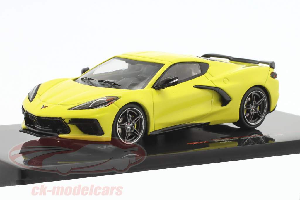 Chevrolet Corvette C8 Stingray year 2020 yellow 1:43 Ixo