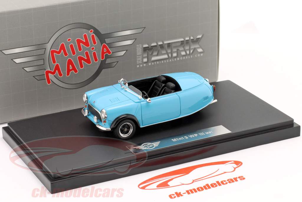 Mengers Mini 3 WP III MPi 3 Wheeler azul 1:43 Matrix