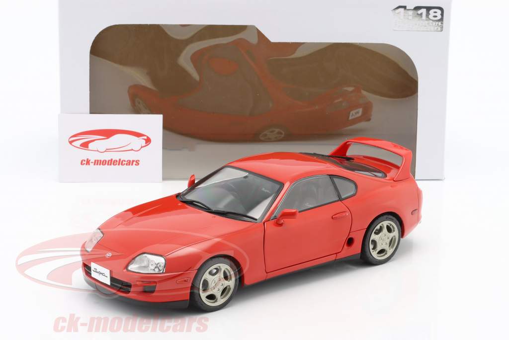 Toyota Supra MK4 Byggeår 1993 rød 1:18 Solido