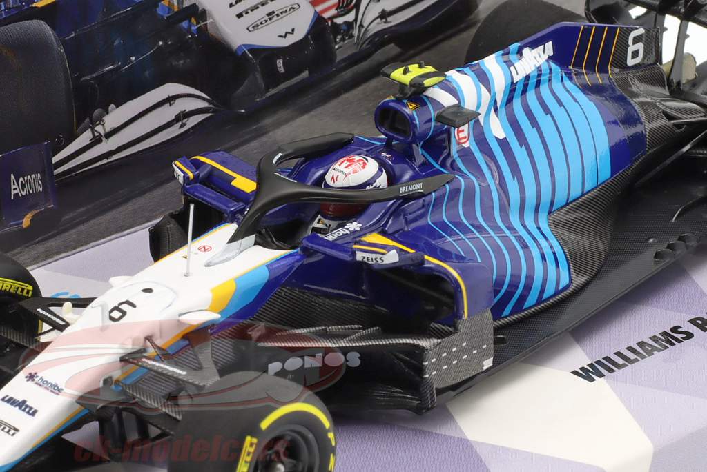 Nicholas Latifi Williams FW43B #6 Baréin GP fórmula 1 2021 1:43 Minichamps
