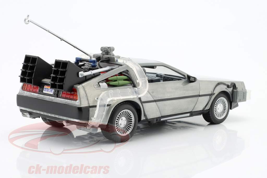 DeLorean Time Machine Back to the Future (1985) Gris plateado 1:24 Jada Toys