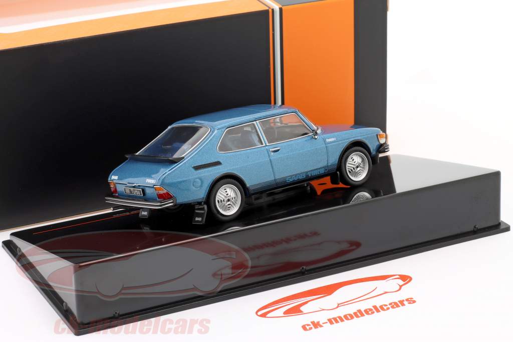 Saab 99 Turbo Combi Coupe Byggeår 1977 blå metallisk 1:43 Ixo
