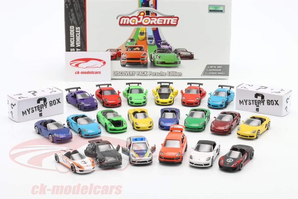 22-Car Set Discovery Pack Porsche Edition 1:64 Majorette