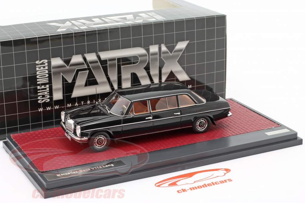Mercedes-Benz V114 Lang bouwjaar 1969 zwart 1:43 Matrix