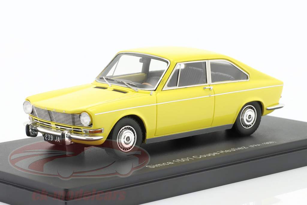 Simca 1501 Coupe Heuliez year 1968 yellow 1:43 AutoCult