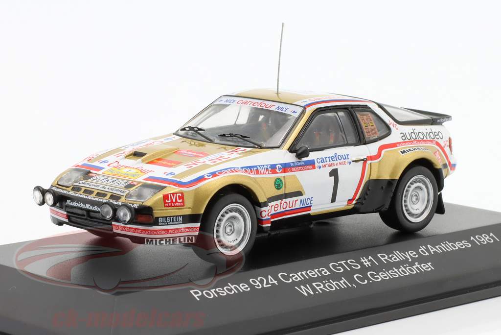 Porsche 924 Carrera GTS #1 Rallye d'Antibes 1981 Röhrl, Geistdörfer 1:43 CMR