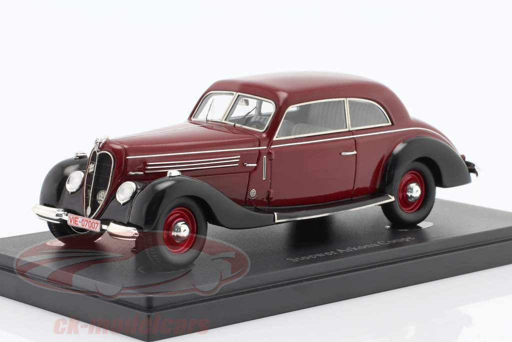Stoewer Arkona Coupe Год постройки 1940 темно-красный / чернить 1:43 AutoCult
