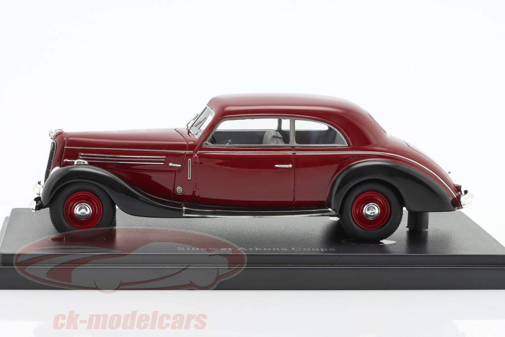 Stoewer Arkona Coupe Baujahr 1940 dunkelrot / schwarz 1:43 AutoCult
