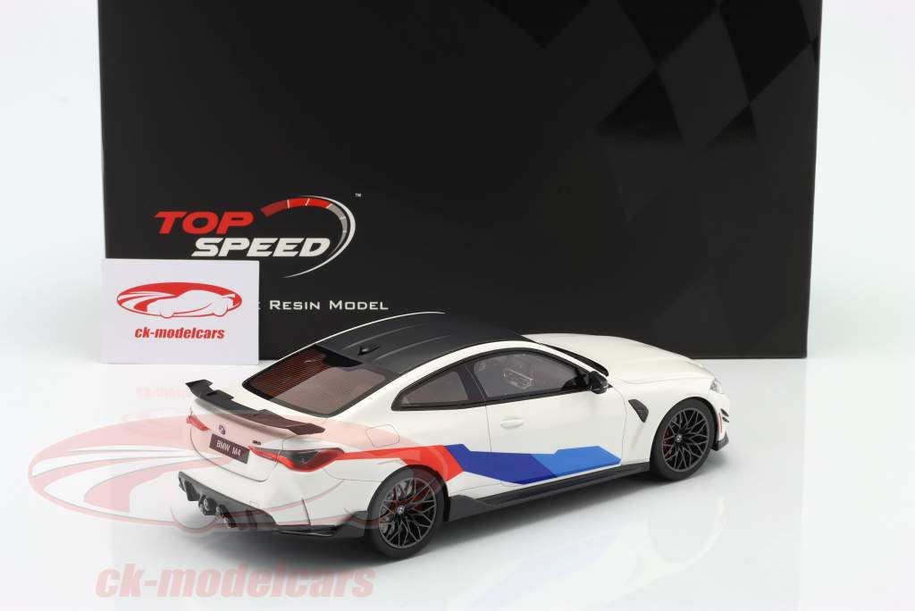 BMW M4 M-Performance (G82) bouwjaar 2021 alpine wit 1:18 TrueScale