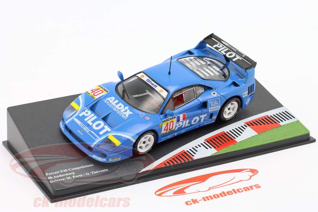 Ferrari F40 Competizione #40 4h Anderstorp 1995 Ferte, Thevenin 1:43 Altaya