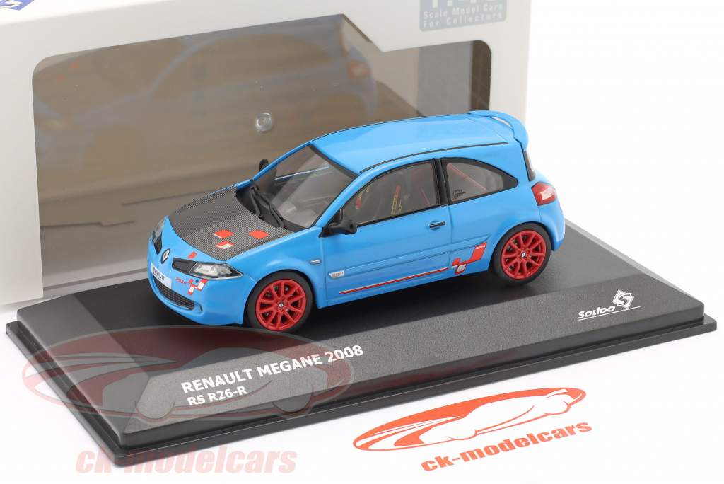 Renault Megane RS R26-R year 2008 dynamo blue 1:43 Solido