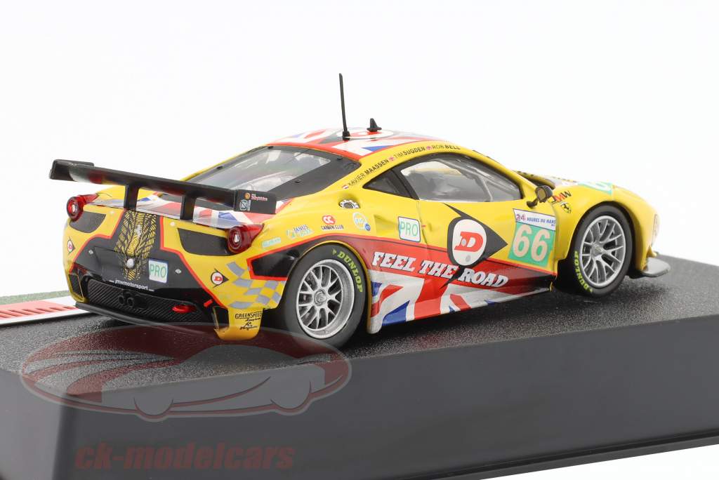 Ferrari 458 Italia GT2 #66 24h LeMans 2011 Bell, Sugden, Maassen 1:43 Altaya