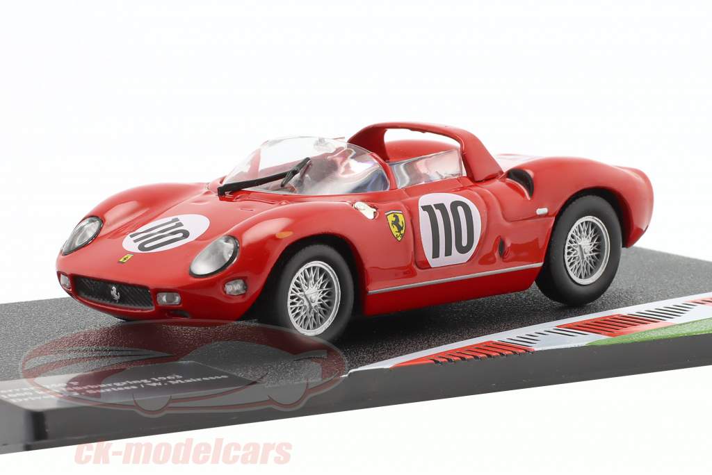 Ferrari 250 P #110 vinder 1000km Nürburgring 1963 Surtees, Mairesse 1:43 Altaya