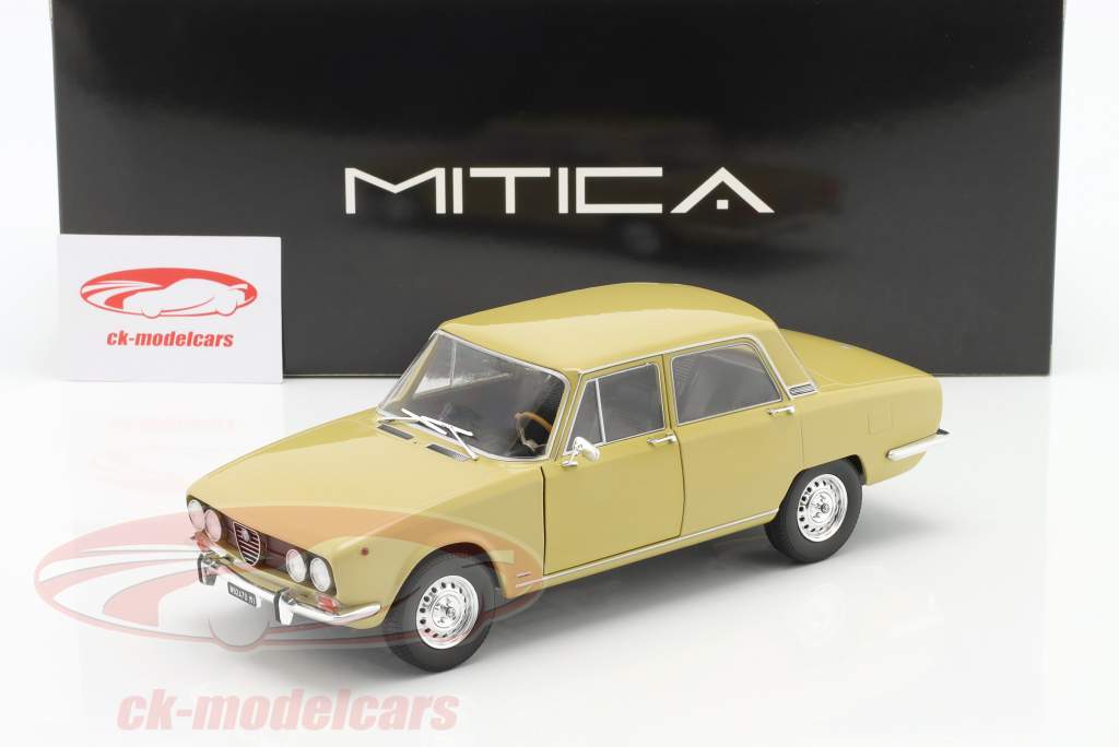 Alfa Romeo 2000 Berlina 1971 暗黄色 1:18 Mitica