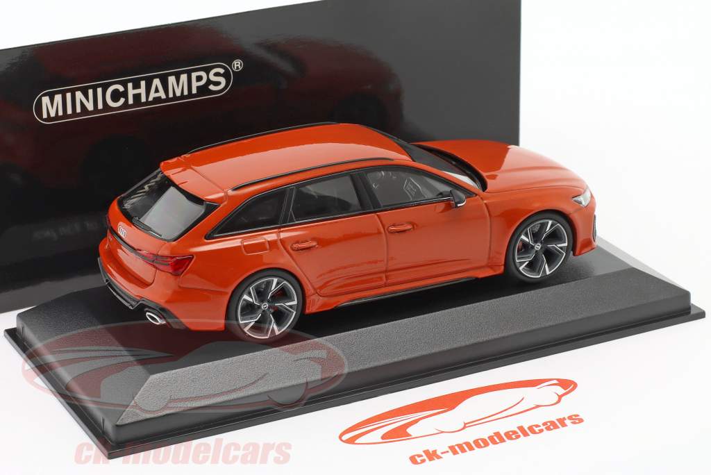 Audi RS 6 Avant Année de construction 2020 orange corail métallique 1:43 Minichamps