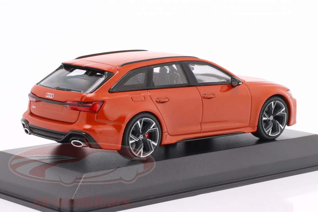 Audi RS 6 Avant Année de construction 2020 orange corail métallique 1:43 Minichamps