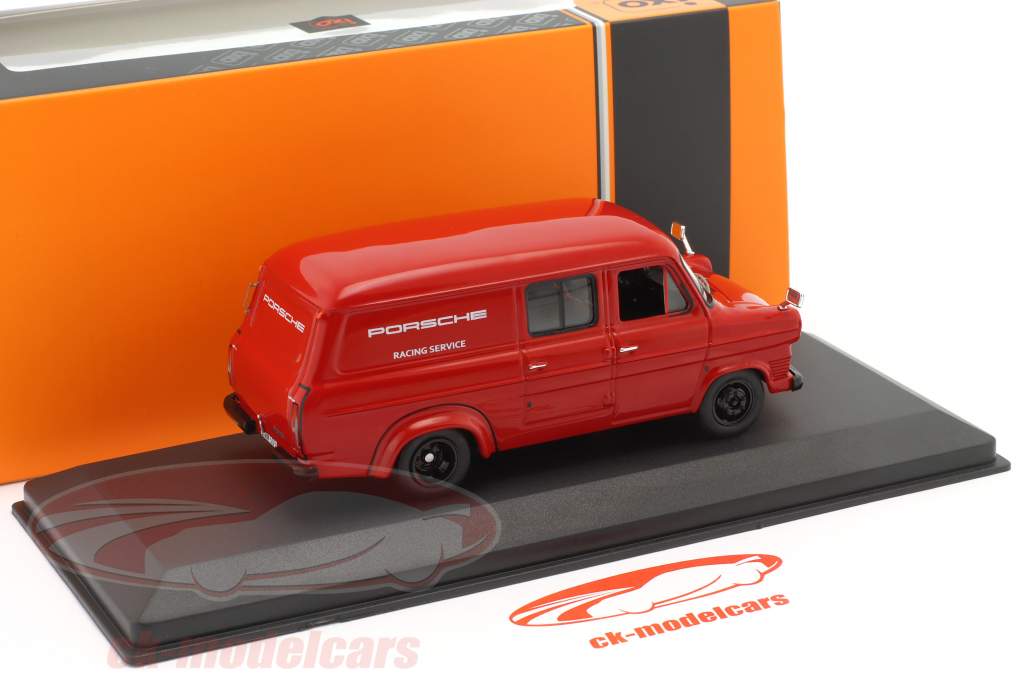 Ford Transit MK I Porsche Rennservice 1966 rot 1:43 Ixo