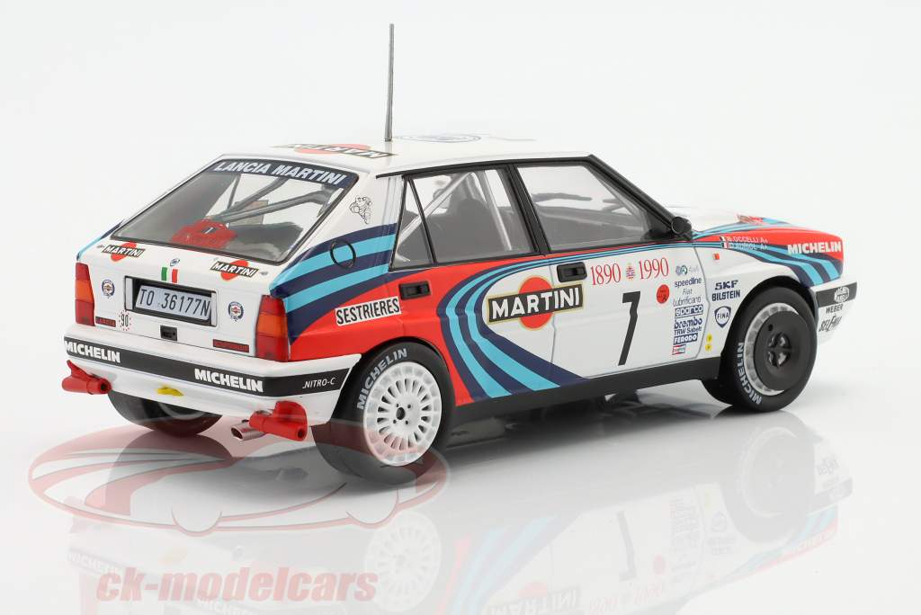 Lancia Delta Integrale 16V #7 winnaar Rallye Monte Carlo 1990 1:24 Ixo