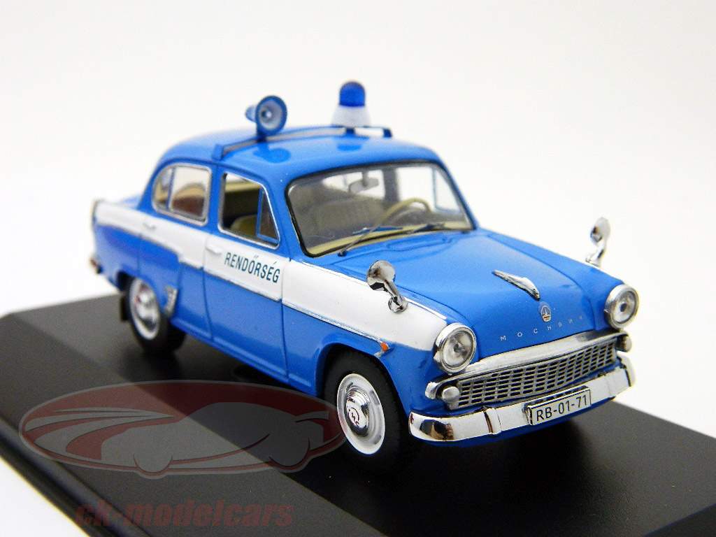 Moskwitch 407 Polizei Budapest Ungarn 1959 1:43 Ixo IST