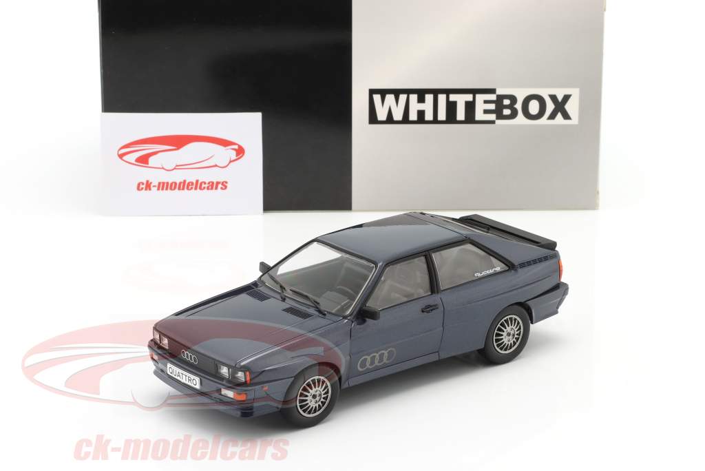 Audi quattro B2 Année de construction 1981 bleu foncé métallique 1:24 WhiteBox