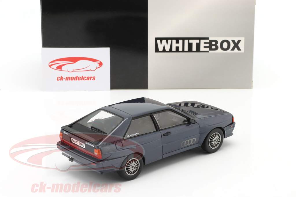 Audi quattro B2 Année de construction 1981 bleu foncé métallique 1:24 WhiteBox