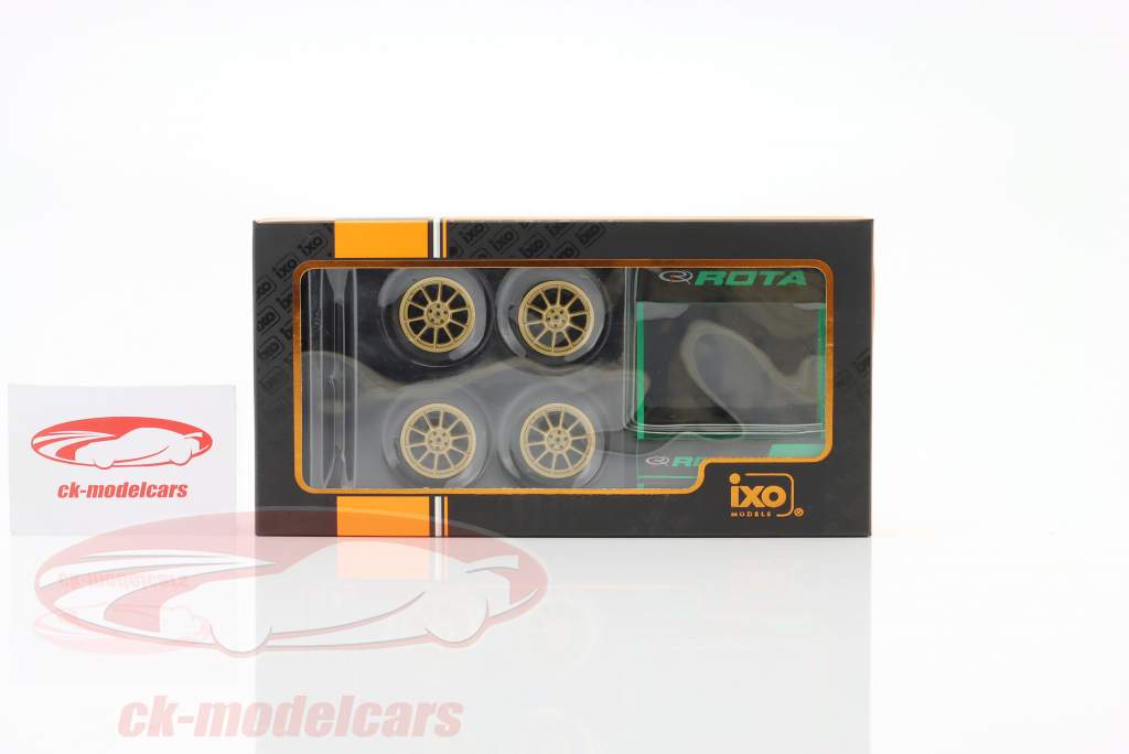 ホイールセット Rota (4 ピース） と 台 1:18 Ixo