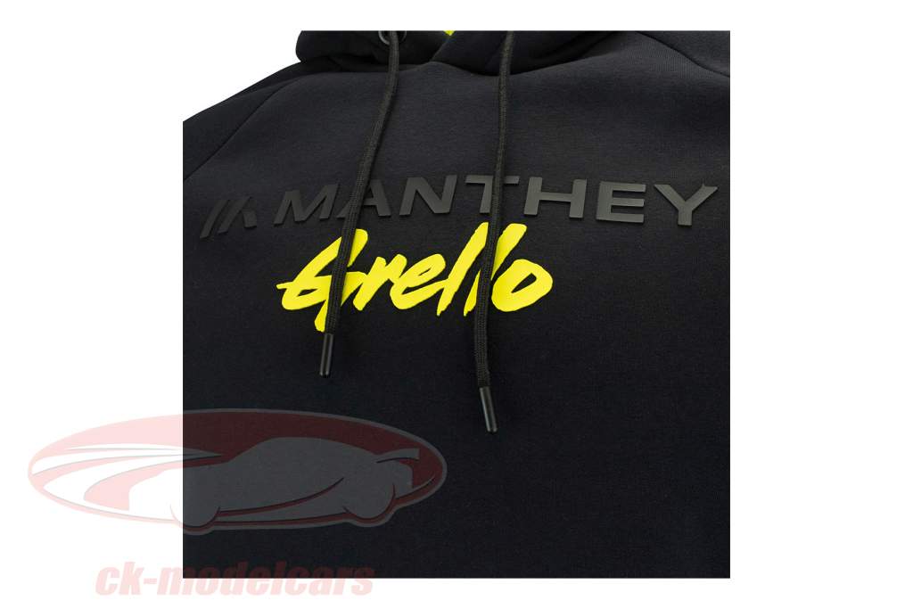 Manthey-Racing Pullover con cappuccio Grello #911 Nero / giallo / verde