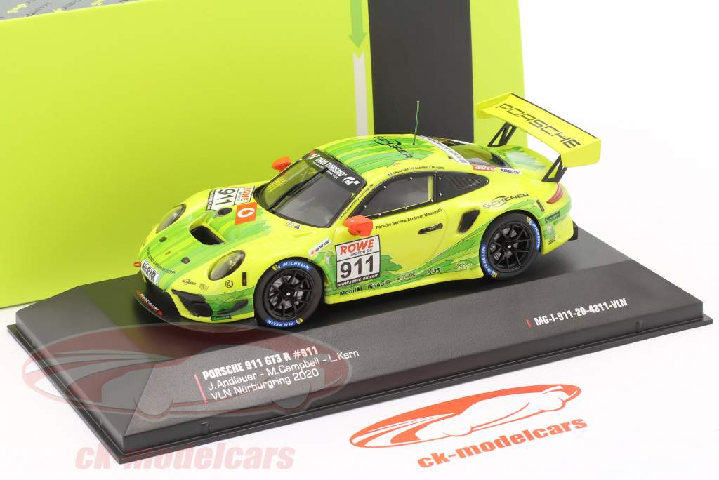 Porsche 911 GT3 R #911 VLN Nürburgring 2020 Manthey Grello 1:43 Ixo