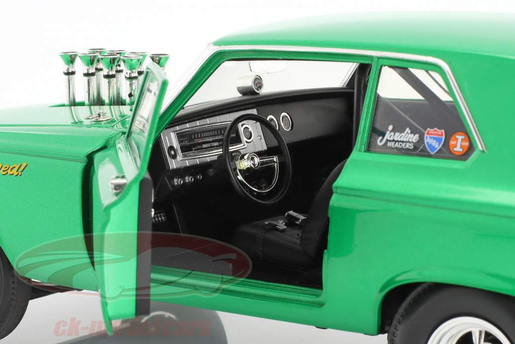 Dodge Coronet AWB HEMI 1965 green 1:18 GMP