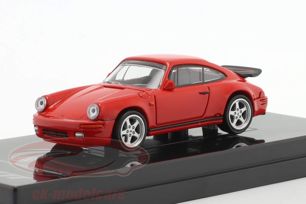 Porsche RUF CTR Année de construction 1987 gardes rouge 1:64 Paragon Models