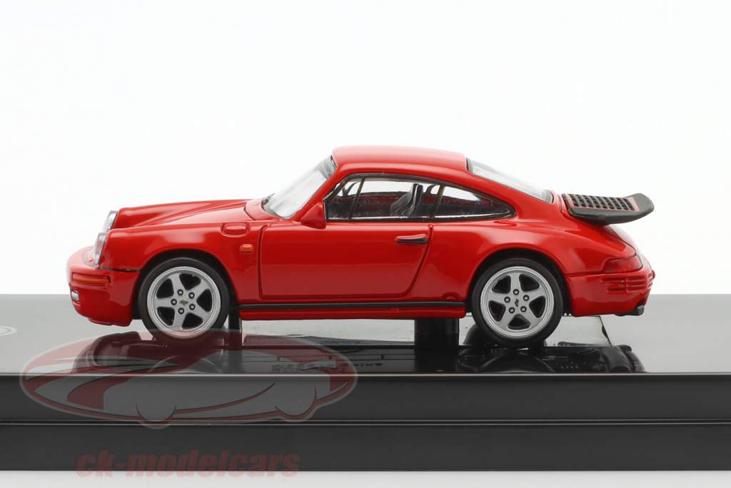 Porsche RUF CTR Baujahr 1987 indischrot 1:64 Paragon Models
