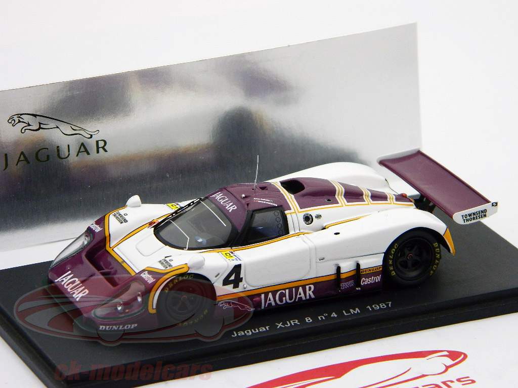 ミニカー 1/43 Spark Jaguar XJR-8 LM24 1987 Spark 1:43 Jaguar XJR 8 #4 24h LeMans 1987 Cheever / Boesel