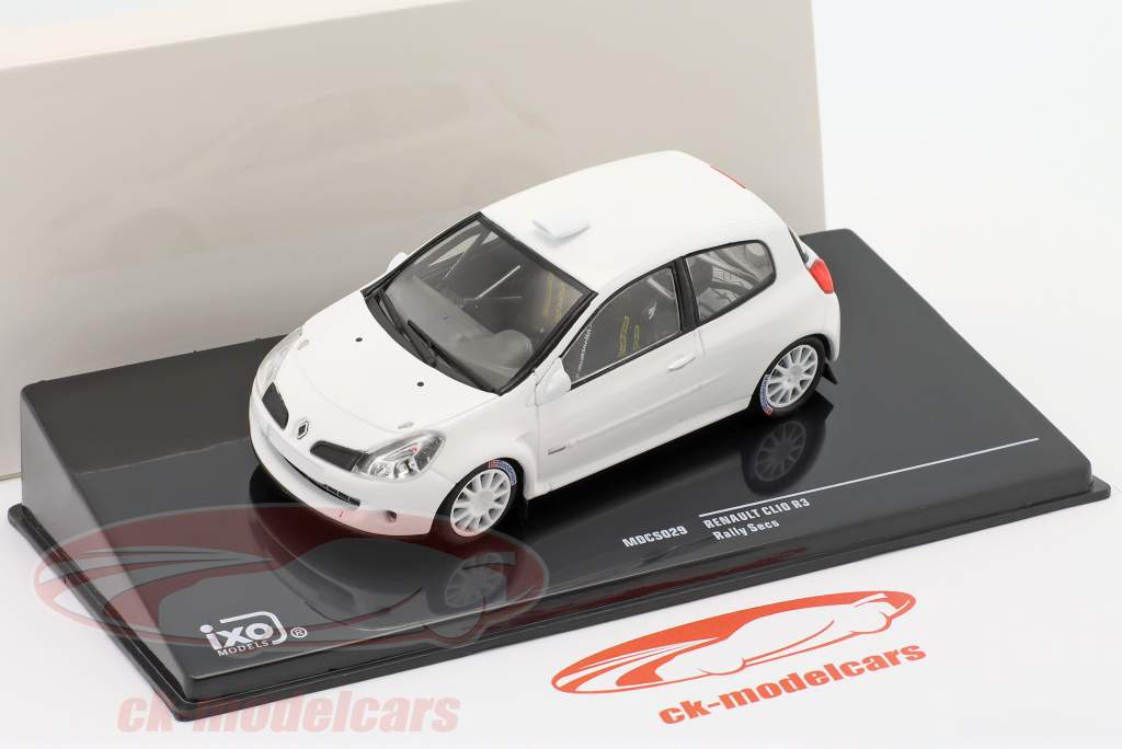 Renault Clio R3 Rally Spec 2007 weiß 1:43 Ixo