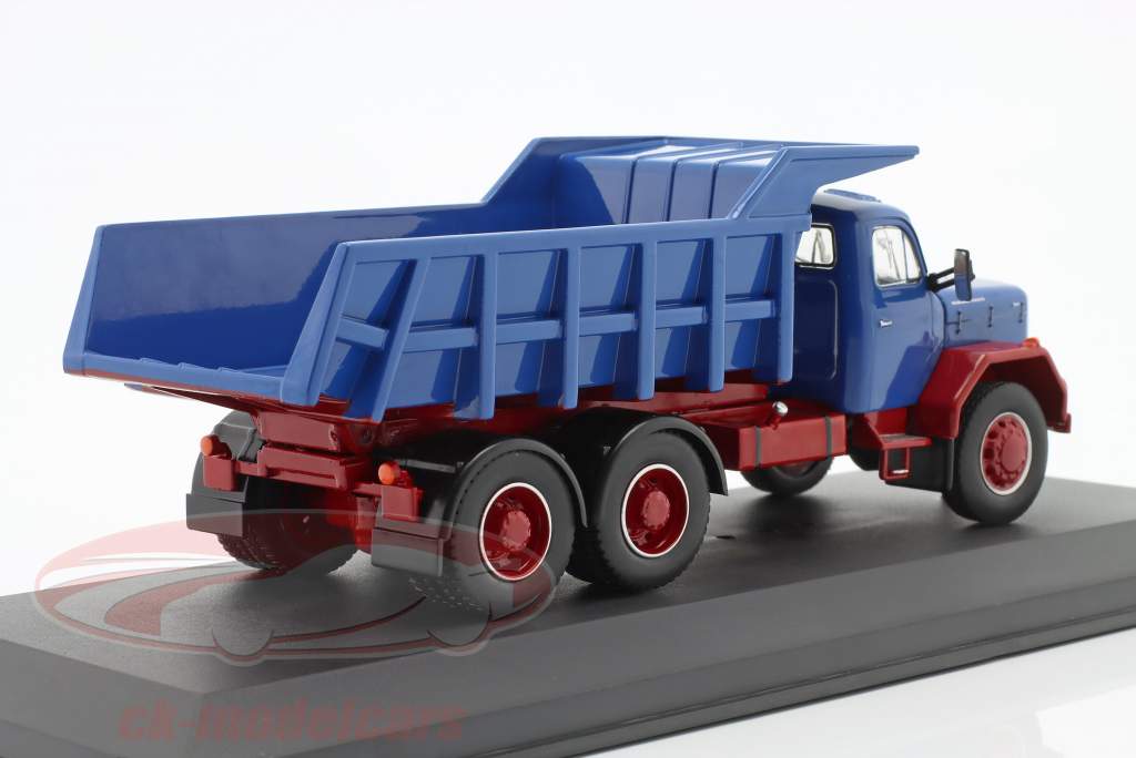 Magirus Jupiter 6x6 skraldevogn blå / rød 1:43 Ixo