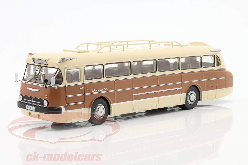 Ikarus 66 bus Année de construction 1972 beige / brun 1:43 Ixo