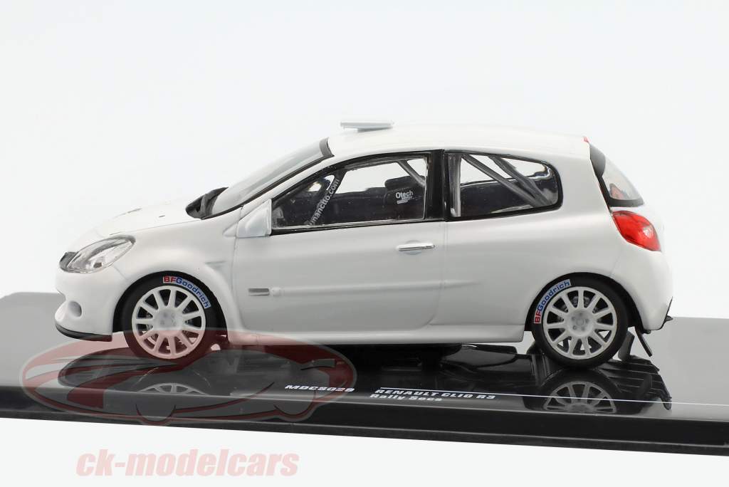 Renault Clio R3 Rally Spec 2007 Wit 1:43 Ixo