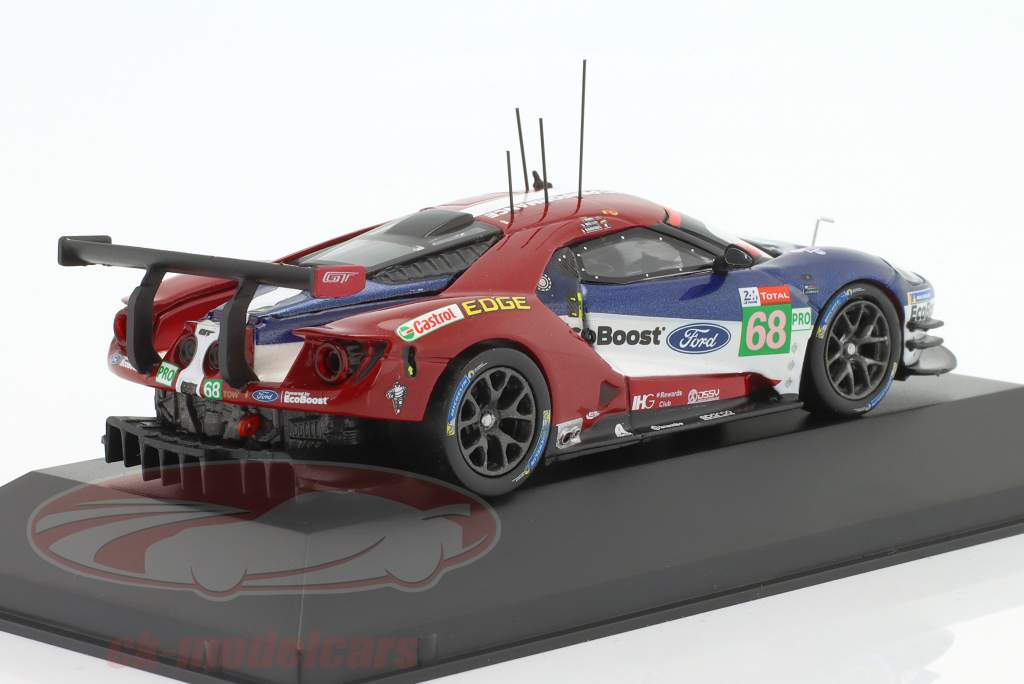 Ford GT #68 3rd LMGTE Pro Class 24h LeMans 2018 Hand, Müller, Bourdais 1:43 Ixo