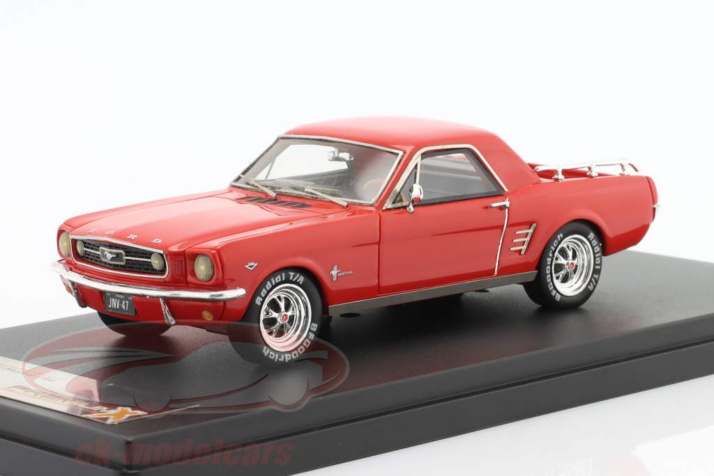 Ford Mustang Mustero Byggeår 1966 rød 1:43 Premium X