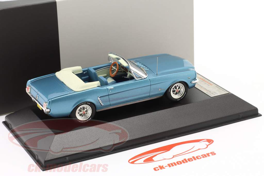 Ford Mustang кабриолет Год постройки 1965 Светло-синий 1:43 Premium X