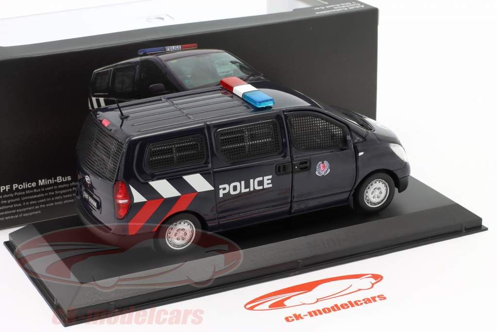 Mini-Bus SPF 警察 シンガポール 濃紺 1:43 Ixo