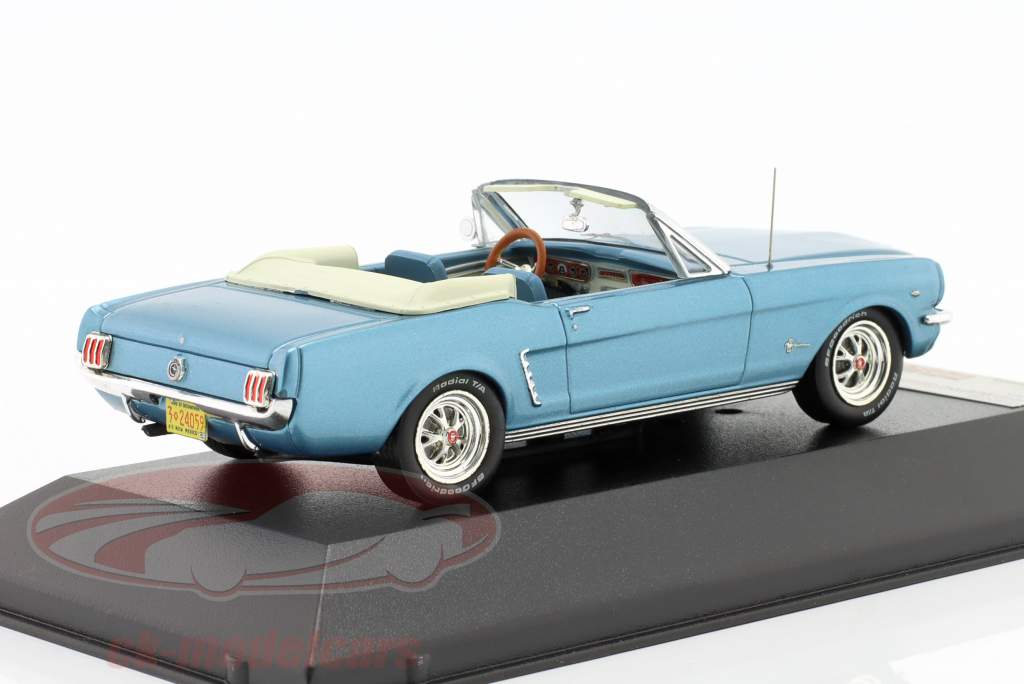 Ford Mustang кабриолет Год постройки 1965 Светло-синий 1:43 Premium X